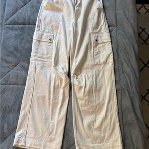 Princess Polly White Cargo Pants for Women